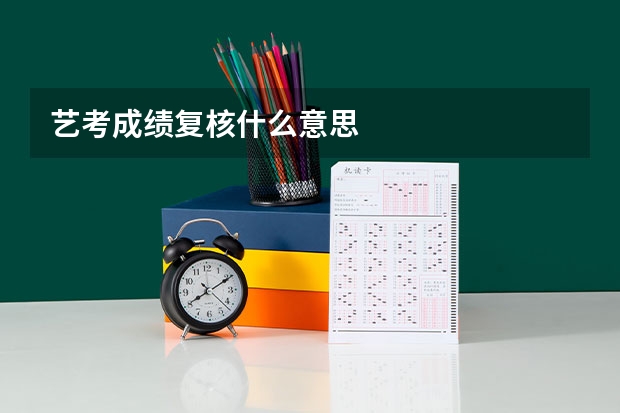 艺考成绩复核什么意思