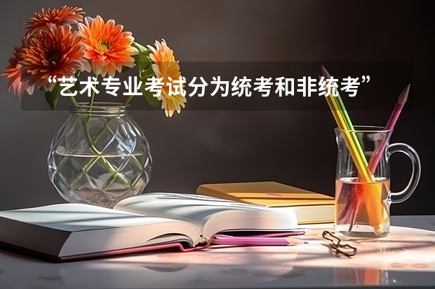 “艺术专业考试分为统考和非统考” 是什么意思？~~~