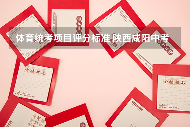 体育统考项目评分标准 陕西咸阳中考体育评分标准