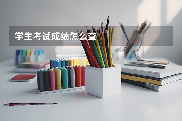 学生考试成绩怎么查