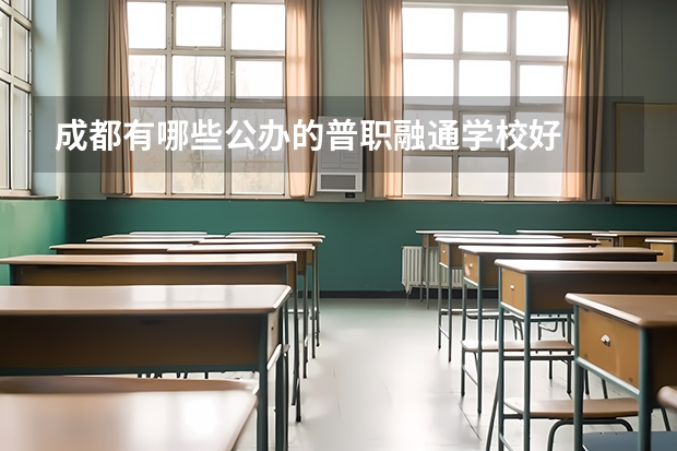 成都有哪些公办的普职融通学校好